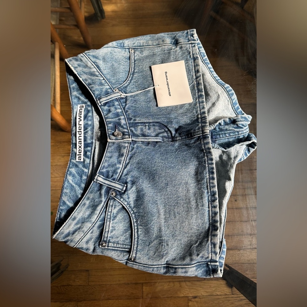 Alexander Wang Azzurro Denim Shorts